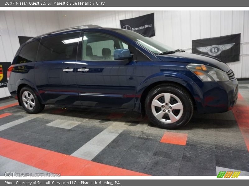 Majestic Blue Metallic / Gray 2007 Nissan Quest 3.5 S