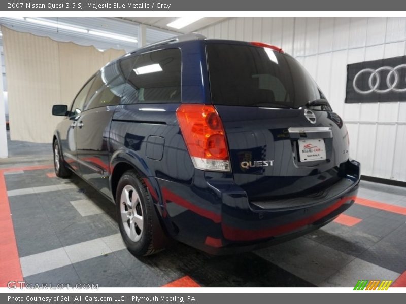 Majestic Blue Metallic / Gray 2007 Nissan Quest 3.5 S