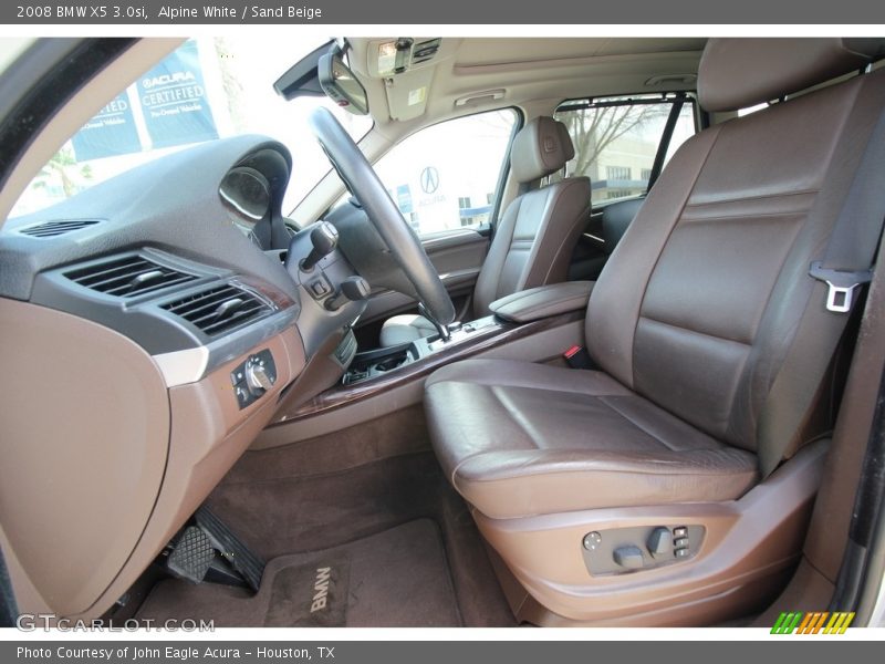 Alpine White / Sand Beige 2008 BMW X5 3.0si