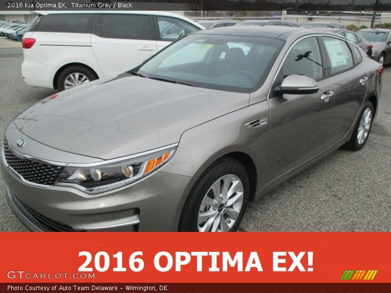 Titanium Gray / Black 2016 Kia Optima EX