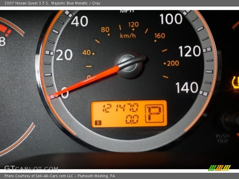 Majestic Blue Metallic / Gray 2007 Nissan Quest 3.5 S