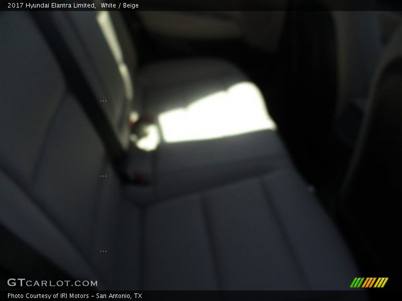 White / Beige 2017 Hyundai Elantra Limited