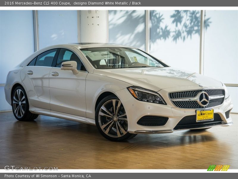 designo Diamond White Metallic / Black 2016 Mercedes-Benz CLS 400 Coupe