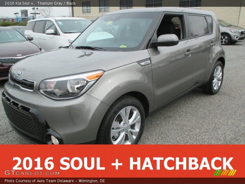 Titanium Gray / Black 2016 Kia Soul +