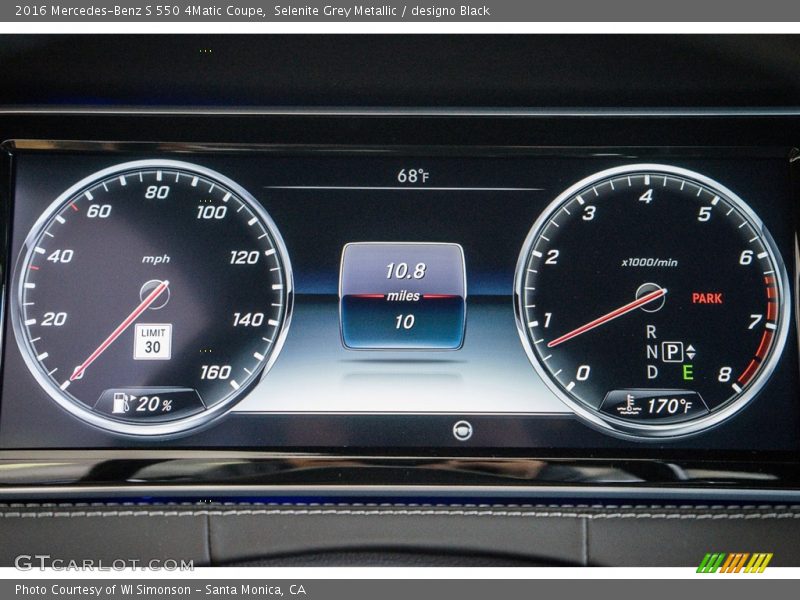 Selenite Grey Metallic / designo Black 2016 Mercedes-Benz S 550 4Matic Coupe