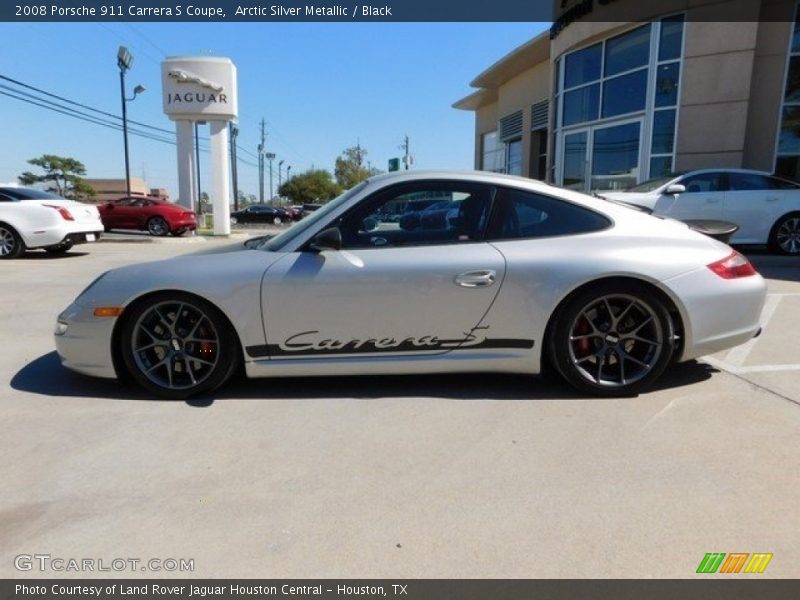 Arctic Silver Metallic / Black 2008 Porsche 911 Carrera S Coupe