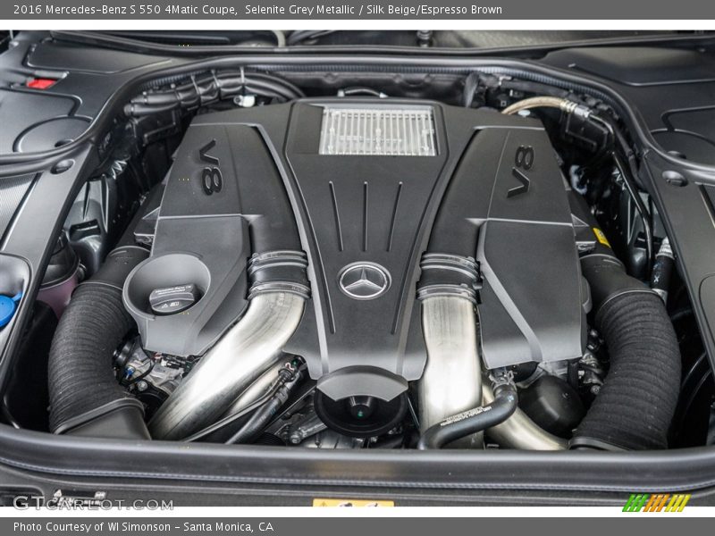 Selenite Grey Metallic / Silk Beige/Espresso Brown 2016 Mercedes-Benz S 550 4Matic Coupe