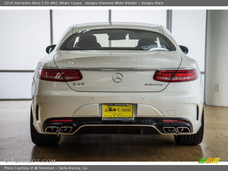 designo Diamond White Metallic / designo Black 2016 Mercedes-Benz S 63 AMG 4Matic Coupe