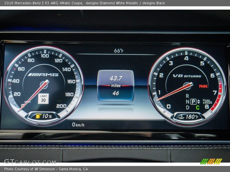  2016 S 63 AMG 4Matic Coupe 63 AMG 4Matic Coupe Gauges