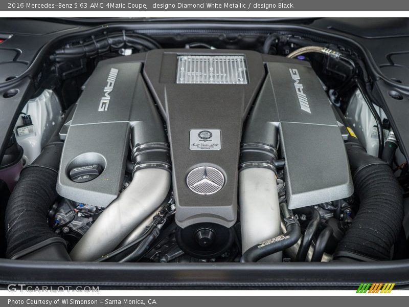  2016 S 63 AMG 4Matic Coupe Engine - 5.5 Liter AMG biturbo DOHC 32-Valve VVT V8