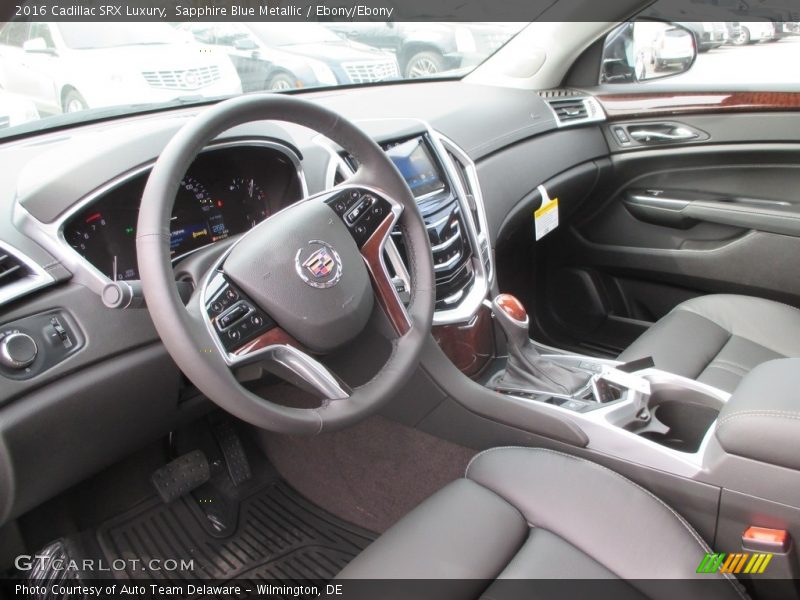 Sapphire Blue Metallic / Ebony/Ebony 2016 Cadillac SRX Luxury