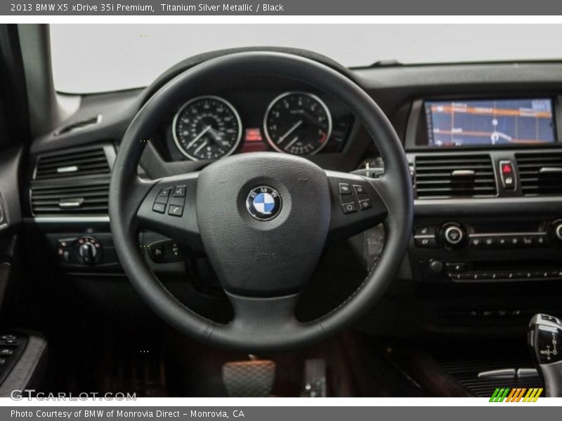 Titanium Silver Metallic / Black 2013 BMW X5 xDrive 35i Premium