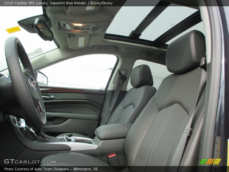 Sapphire Blue Metallic / Ebony/Ebony 2016 Cadillac SRX Luxury