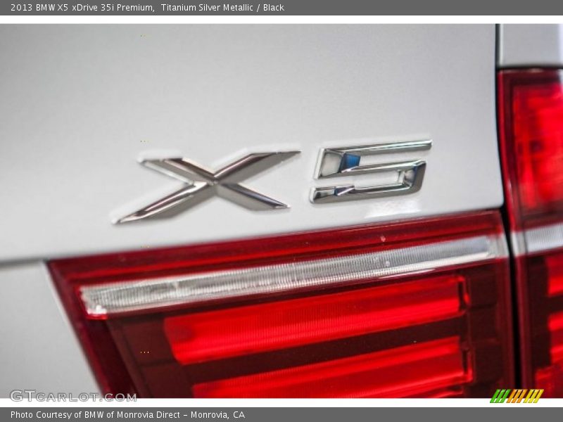 Titanium Silver Metallic / Black 2013 BMW X5 xDrive 35i Premium