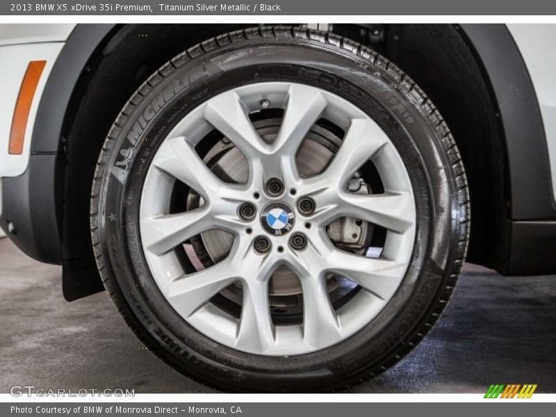 Titanium Silver Metallic / Black 2013 BMW X5 xDrive 35i Premium
