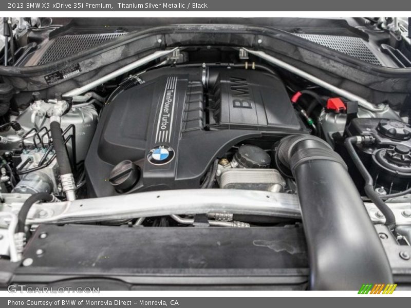 Titanium Silver Metallic / Black 2013 BMW X5 xDrive 35i Premium