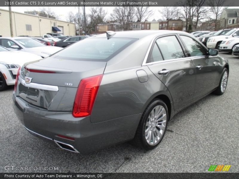 Moonstone Metallic / Light Platinum/Jet Black 2016 Cadillac CTS 3.6 Luxury AWD Sedan