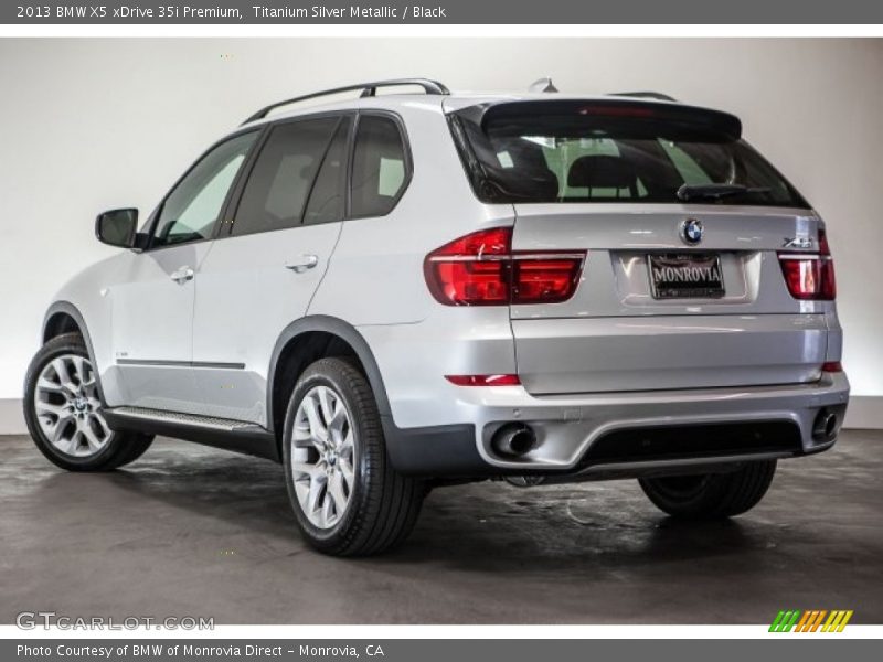 Titanium Silver Metallic / Black 2013 BMW X5 xDrive 35i Premium
