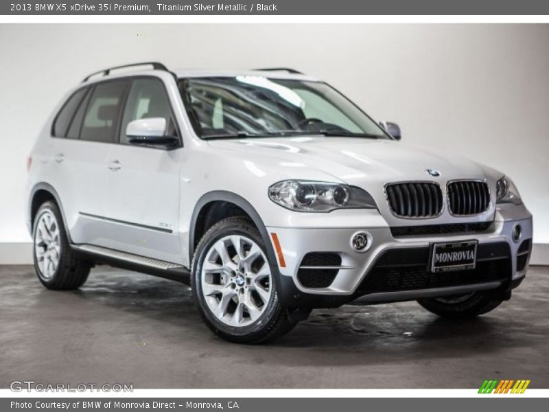 Titanium Silver Metallic / Black 2013 BMW X5 xDrive 35i Premium