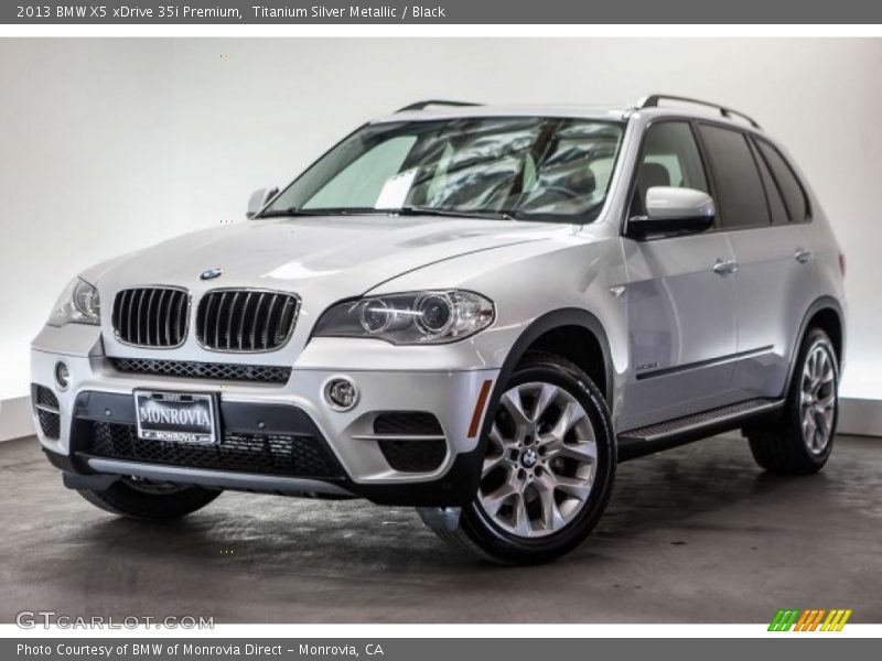 Titanium Silver Metallic / Black 2013 BMW X5 xDrive 35i Premium