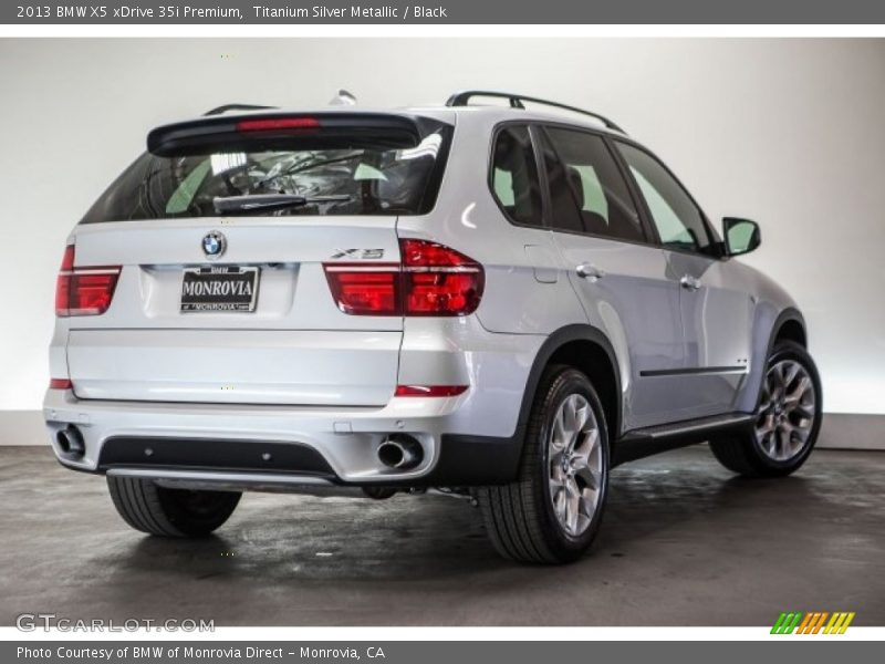 Titanium Silver Metallic / Black 2013 BMW X5 xDrive 35i Premium