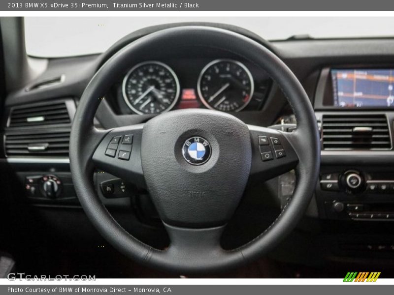 Titanium Silver Metallic / Black 2013 BMW X5 xDrive 35i Premium