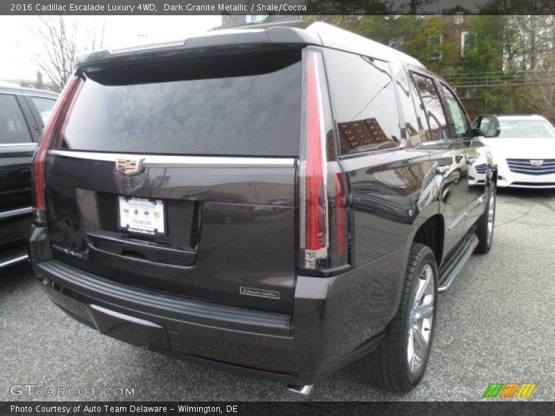 Dark Granite Metallic / Shale/Cocoa 2016 Cadillac Escalade Luxury 4WD