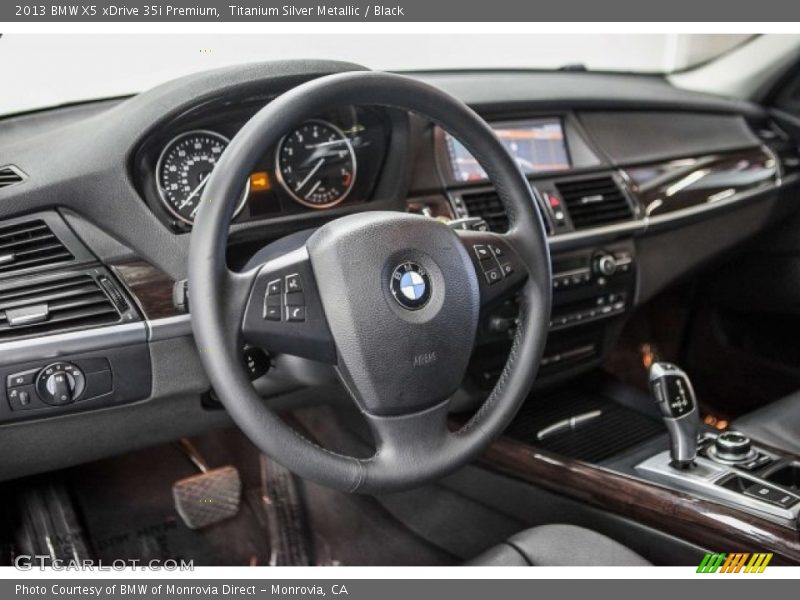 Titanium Silver Metallic / Black 2013 BMW X5 xDrive 35i Premium