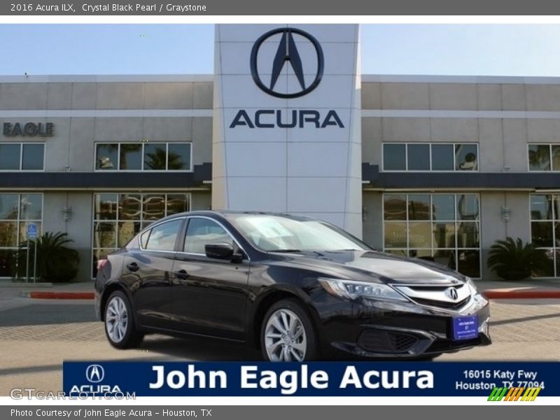 Crystal Black Pearl / Graystone 2016 Acura ILX