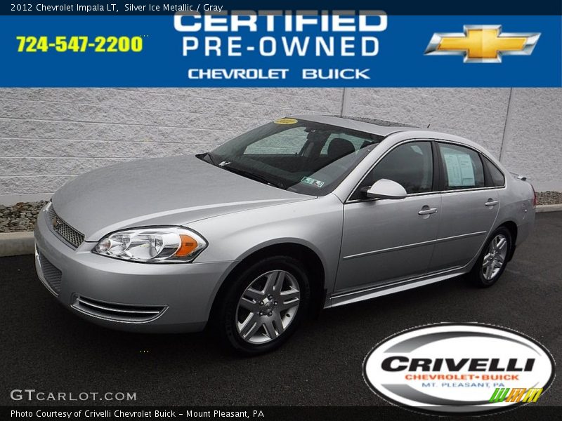 Silver Ice Metallic / Gray 2012 Chevrolet Impala LT
