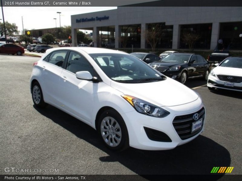 Ceramic White / Black 2016 Hyundai Elantra GT