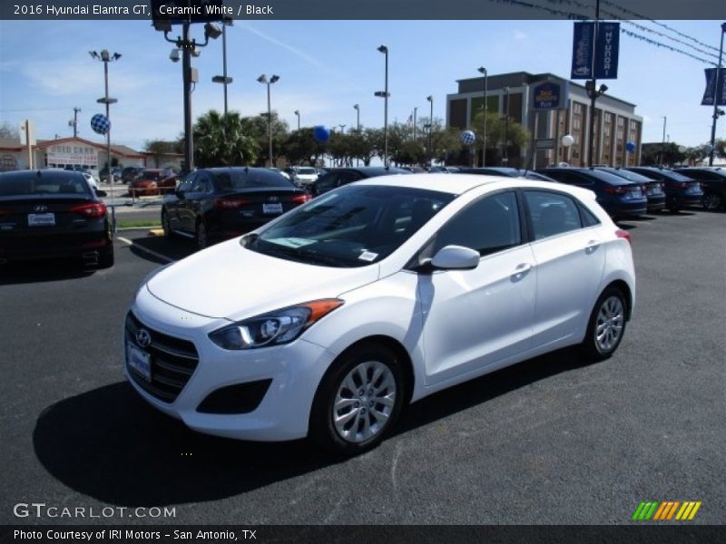 Ceramic White / Black 2016 Hyundai Elantra GT
