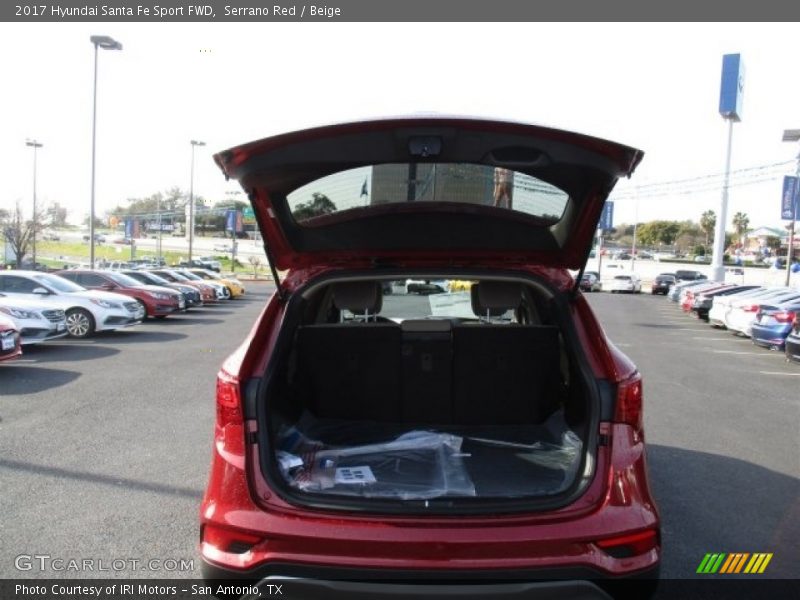 Serrano Red / Beige 2017 Hyundai Santa Fe Sport FWD