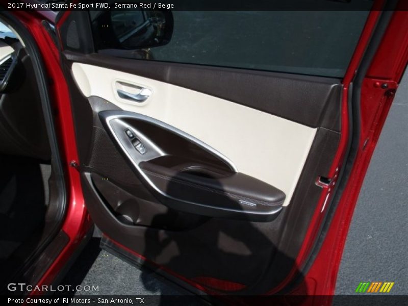 Serrano Red / Beige 2017 Hyundai Santa Fe Sport FWD