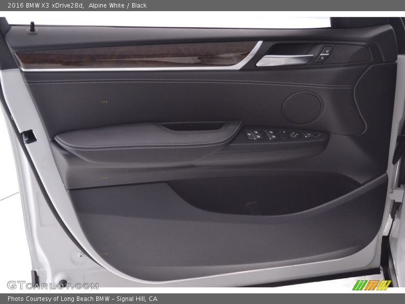 Alpine White / Black 2016 BMW X3 xDrive28d