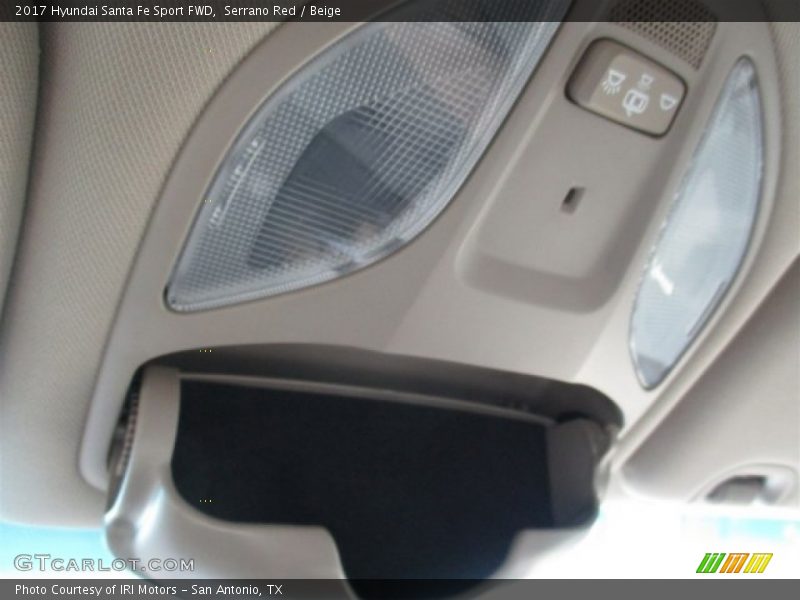 Serrano Red / Beige 2017 Hyundai Santa Fe Sport FWD