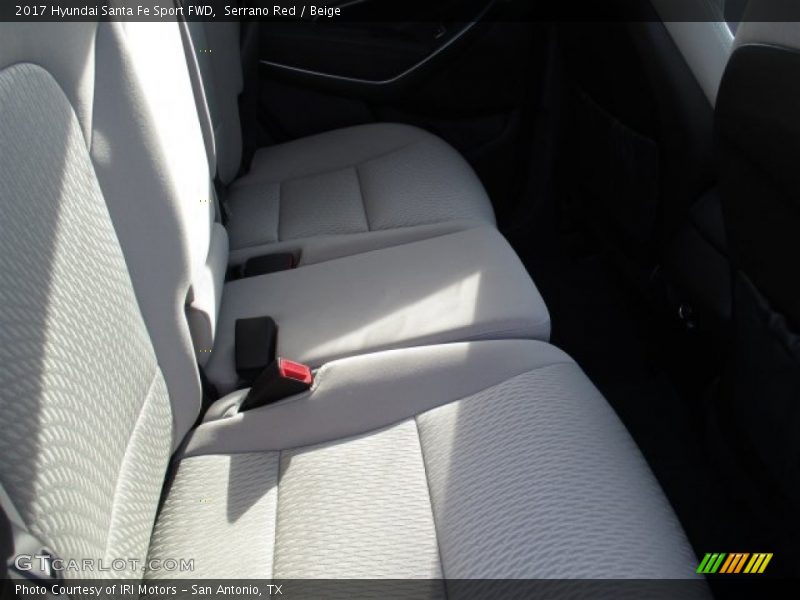 Serrano Red / Beige 2017 Hyundai Santa Fe Sport FWD