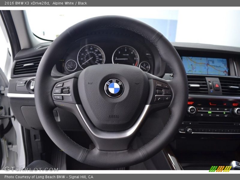 Alpine White / Black 2016 BMW X3 xDrive28d