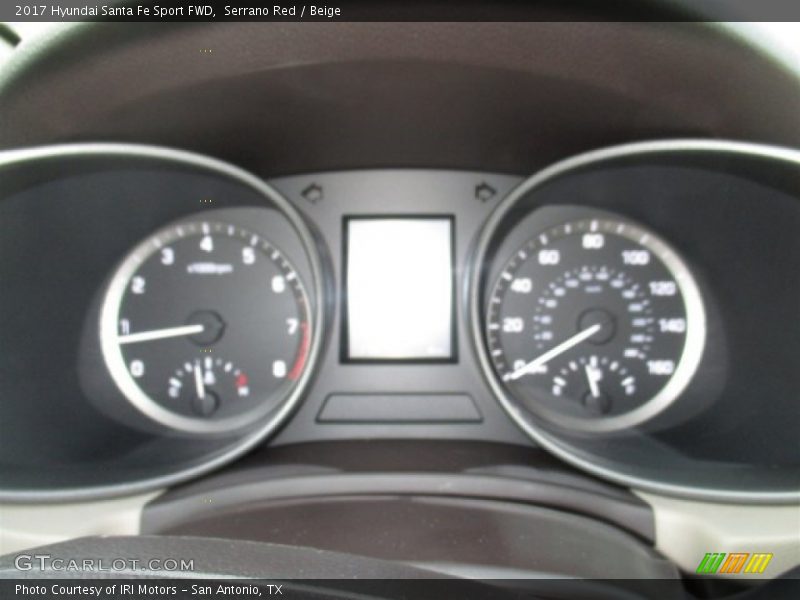 Serrano Red / Beige 2017 Hyundai Santa Fe Sport FWD