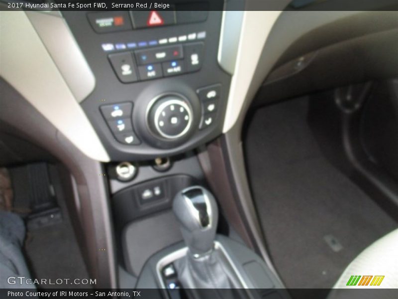 Serrano Red / Beige 2017 Hyundai Santa Fe Sport FWD