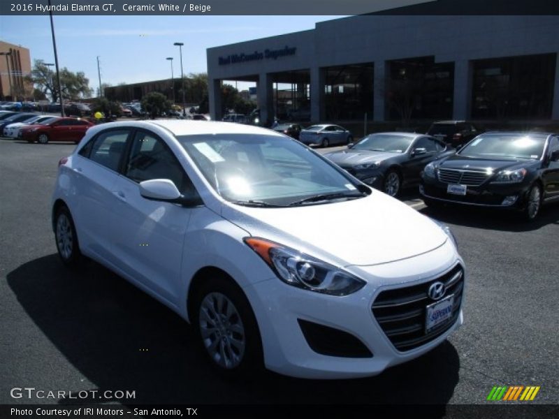 Ceramic White / Beige 2016 Hyundai Elantra GT