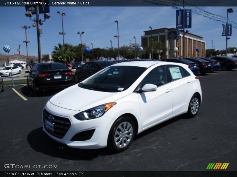 Ceramic White / Beige 2016 Hyundai Elantra GT