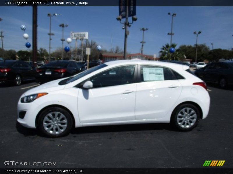 Ceramic White / Beige 2016 Hyundai Elantra GT