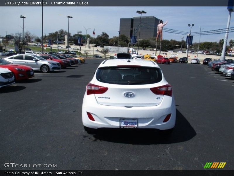 Ceramic White / Beige 2016 Hyundai Elantra GT