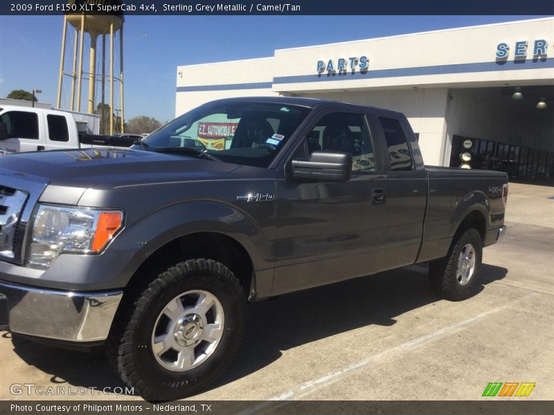 Sterling Grey Metallic / Camel/Tan 2009 Ford F150 XLT SuperCab 4x4