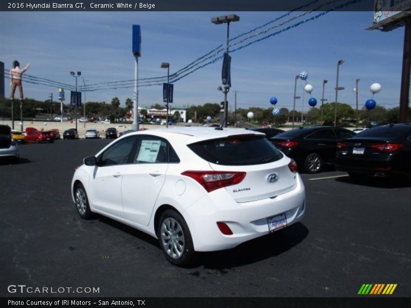 Ceramic White / Beige 2016 Hyundai Elantra GT