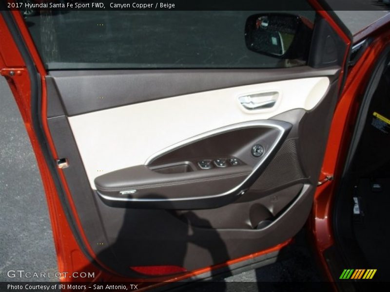Canyon Copper / Beige 2017 Hyundai Santa Fe Sport FWD