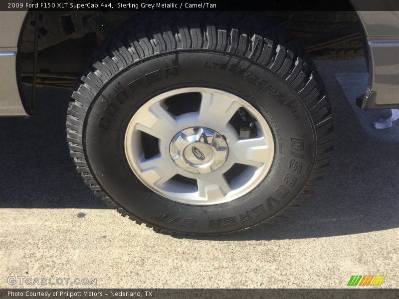 Sterling Grey Metallic / Camel/Tan 2009 Ford F150 XLT SuperCab 4x4