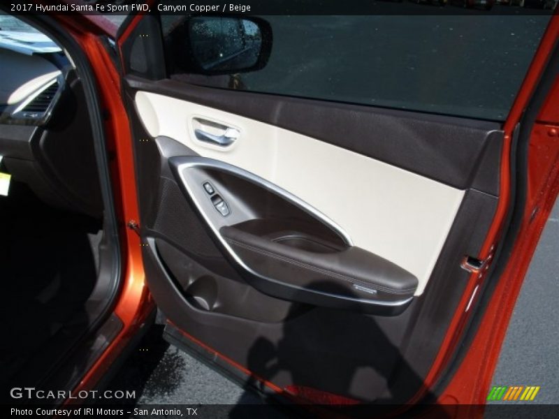 Canyon Copper / Beige 2017 Hyundai Santa Fe Sport FWD