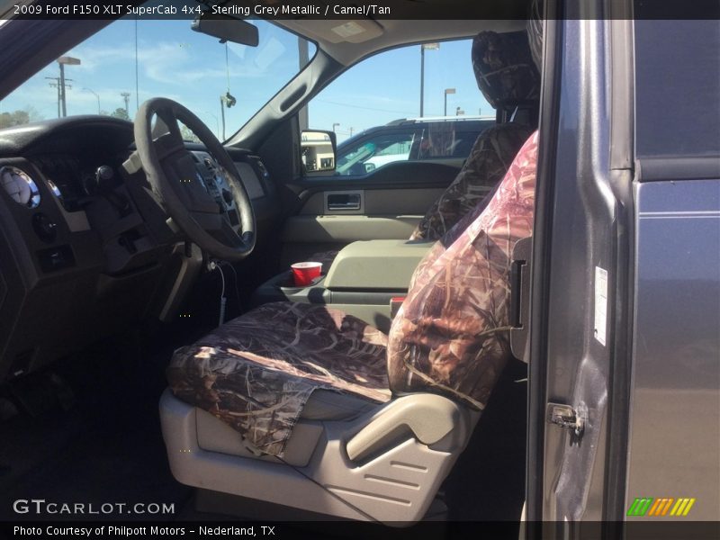 Sterling Grey Metallic / Camel/Tan 2009 Ford F150 XLT SuperCab 4x4